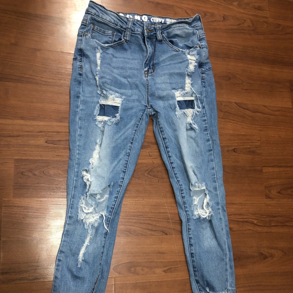 High rise jeans